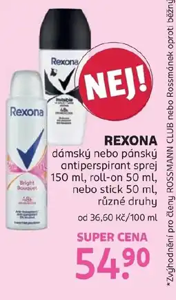 Rossmann Rexona nabídka