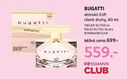 Rossmann Bugatti dámská edp, různé druhy nabídka