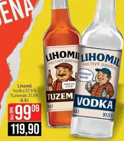 Jip Lihomil Vodka 37.5% Tuzemák 37.5% TUZEM nabídka