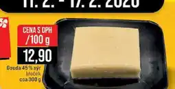 Jip Gouda 45% sýr blaček cca 300 g 100g nabídka