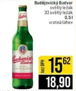 Jip Budějovický Budvar světlý ležák nabídka