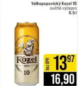 Jip Velkopopovický Kozel 10 světlé výčepni nabídka