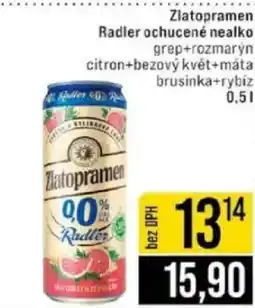 Jip Zlatopramen Radler ochucené nealko nabídka