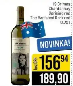 Jip 19 Crimes Chardonnay Uprising red nabídka
