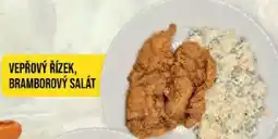 Jip Vepřový řízek, bramborový salát nabídka