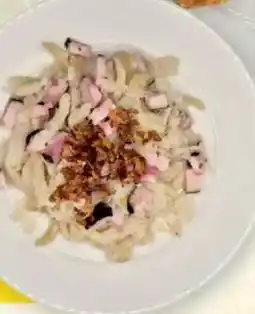 Jip Halušky, uzené maso, zelí nabídka