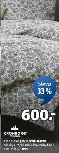JYSK Flanelové povlečení OLIVIA nabídka