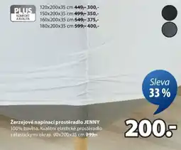 JYSK žerzejové napínací prostěradlo JENNY nabídka