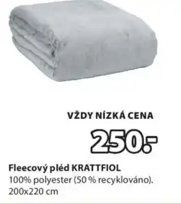 JYSK Fleecový pléd KRATTFIOL nabídka
