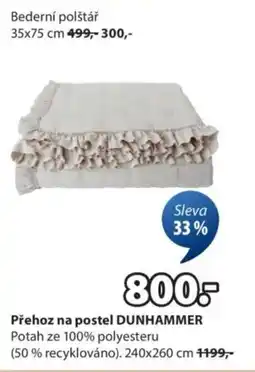 JYSK Přehoz na postel DUNHAMMER nabídka