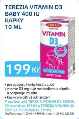 Lékárna AGEL Terezia vitamin d3 baby 400 iu kapky nabídka