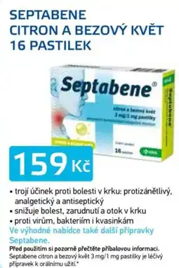 Lékárna AGEL Septabene citron a bezový květ 16 pastilek nabídka