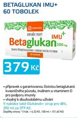Lékárna AGEL Betaglukan imu+ 60 tobolek nabídka