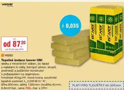 DEK Tepelná izolace Isover UNI nabídka