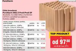 DEK Cihla broušená Porotherm AKU Z Profi/Profi DF nabídka