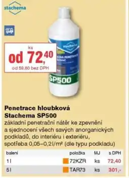 DEK Penetrace hloubková Stachema SP500 nabídka