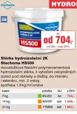 DEK Stěrka hydroizolační 2K Stachema HS500 nabídka