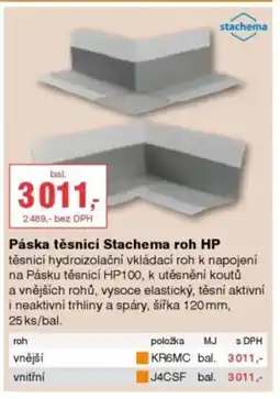 DEK Páska těsnicí Stachema roh HP nabídka