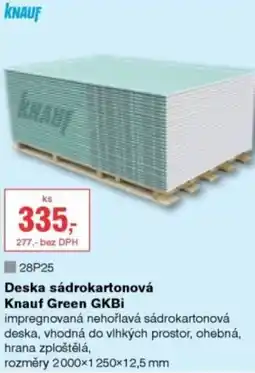 DEK Deska sádrokartonová Knauf Green GKBi nabídka