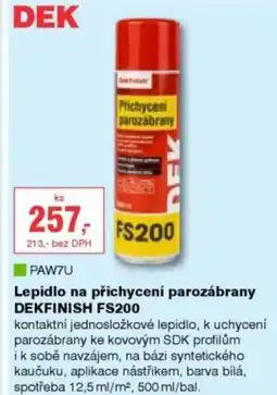 DEK Lepidlo na přichycení parozábrany DEKFINISH FS200 nabídka