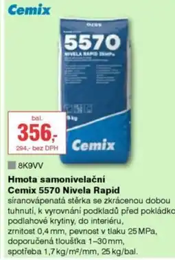 DEK Hmota samonivelační Cemix 5570 Nivela Rapid nabídka