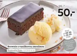 XXXLutz Brownie s vanilkovou zmrzlinou nabídka