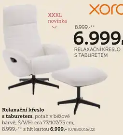 XXXLutz Relaxační křeslo s taburetem nabídka