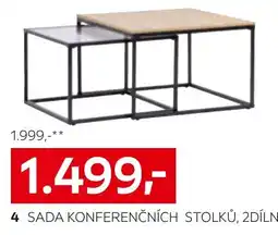 XXXLutz Sada konferenčních stolků, 2dílná nabídka
