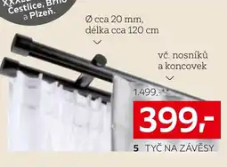 XXXLutz Tyč Sienna na závěsy nabídka