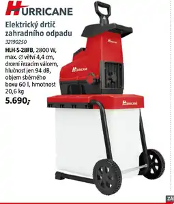 Bauhaus HURRICANE Elektrický drtič zahradního odpadu HLH-S-28FB nabídka