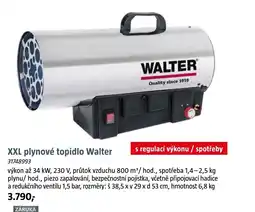 Bauhaus WALTER XXL plynové topidlo nabídka