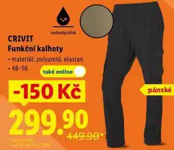 Lidl Funkční kalhoty nabídka