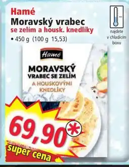 Norma Hamé Moravský vrabec se zelím a housk. knedlíky nabídka