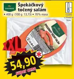 Norma Špekáčkový točený salám nabídka