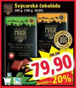 Norma ŠVÝCARSKÁ ČOKOLÁDA nabídka