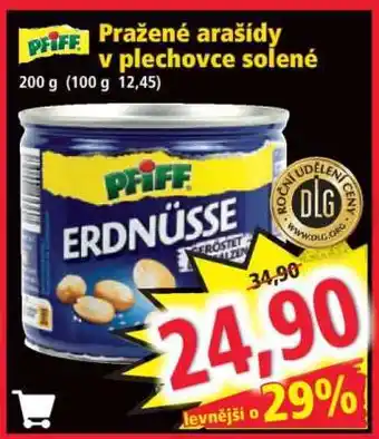 Norma Pražené arašídy v plechovce solené nabídka