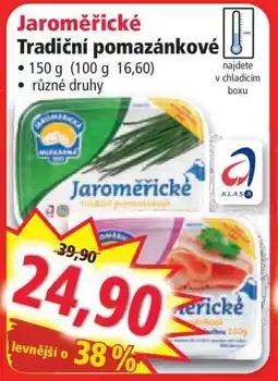 Norma Jaroměřické tradiční pomazánkové nabídka