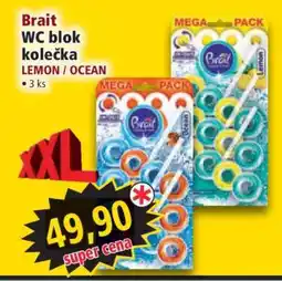 Norma Brait WC blok kolečka nabídka