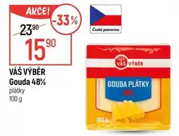 Globus Váš výběr Gouda 48% plátky nabídka