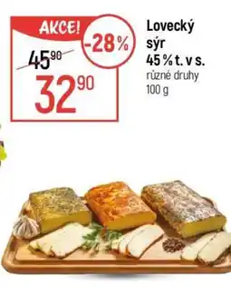 Globus Lovecký sýr 45 % t. v s nabídka