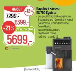 Globus Kapslový kávovar ES 790 Egoisto nabídka