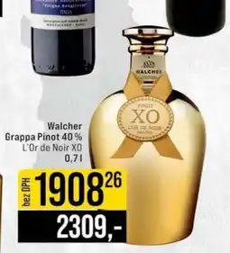 Jip Walcher Grappa Pinot 40% L'Or de Noir XO nabídka