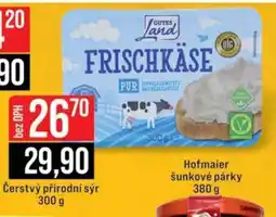 Jip Čerstvý přírodní sýr nabídka