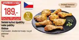 Globus Selské kuřecí špalíčky nebo paličky Globus nabídka