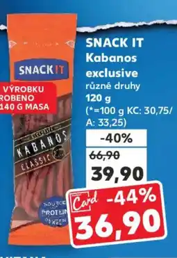Kaufland SNACK!T Kabanos exclusive nabídka