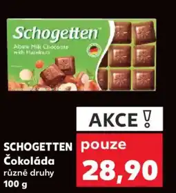 Kaufland SCHOGETTEN Čokoláda nabídka