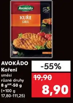 Kaufland AVOKÁDO Koření nabídka