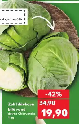 Kaufland Zeli hlávkové bílé rané nabídka