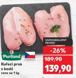 Kaufland Kuřecí prsa s kostí nabídka