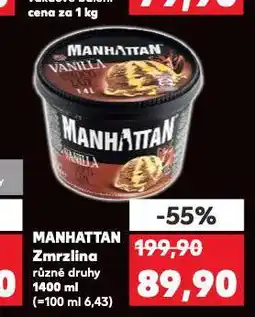 Kaufland Zmrzlina manhattan nabídka